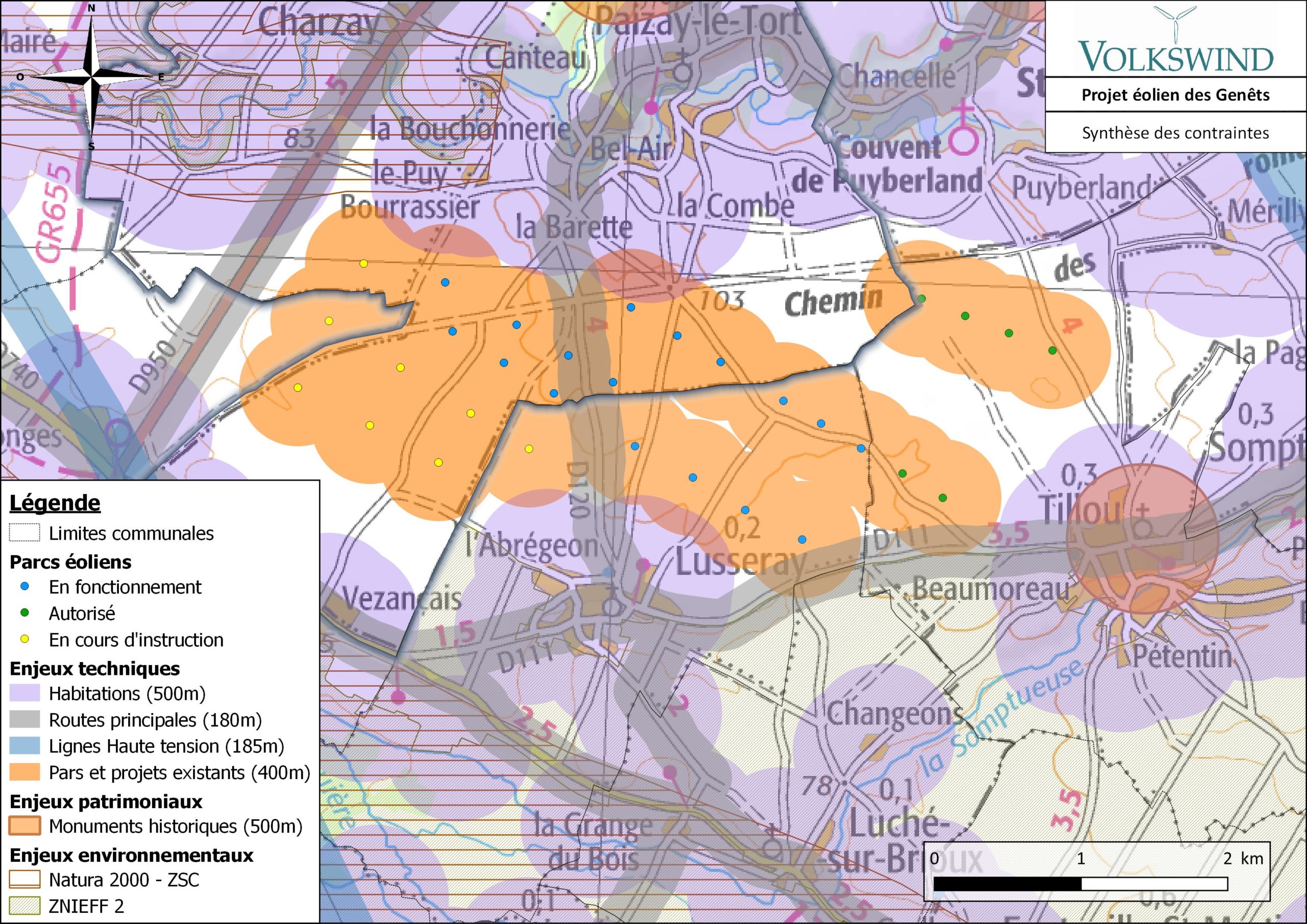 carte des contraintes